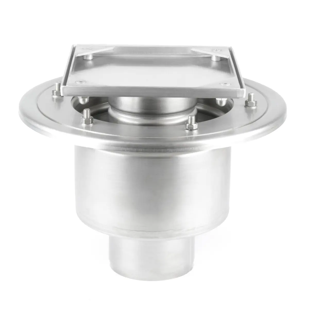 Roestvrijstalen tweedelige onderste inspectieput met deksel voor tegelbekleding