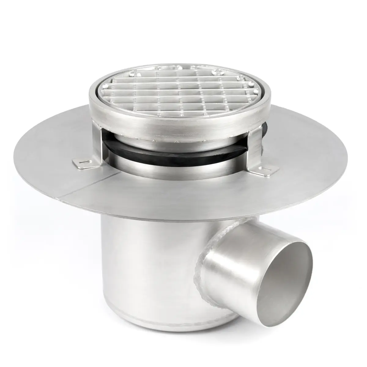 Wpust boczny okrągły dwuczęściowy z pokrywą antypoślizgową
