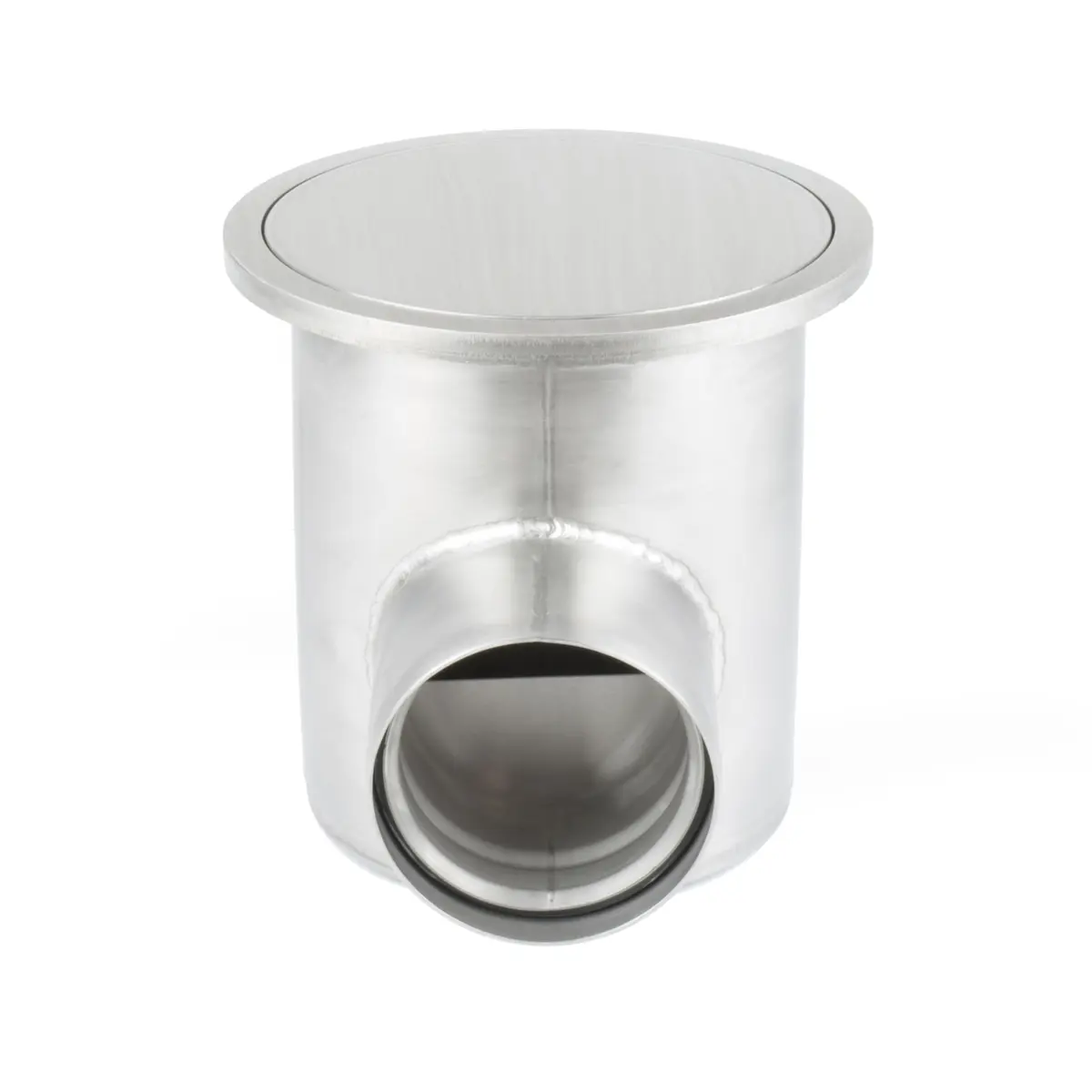 Ronde zij-inlaat met afgedichte plaatdeksel