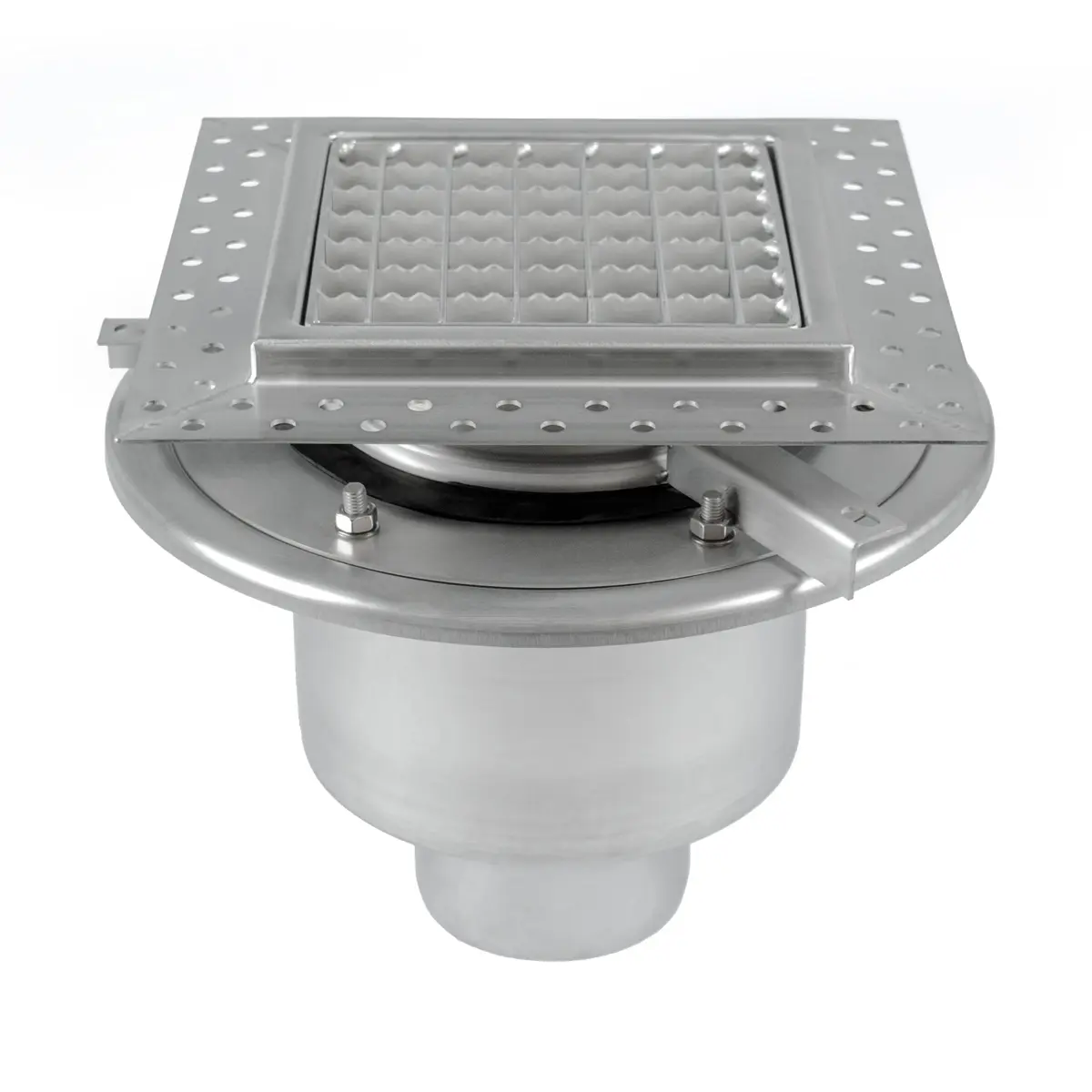 Tweeledige vloerafvoer BK_KRD 250x250mm met antislip deksel