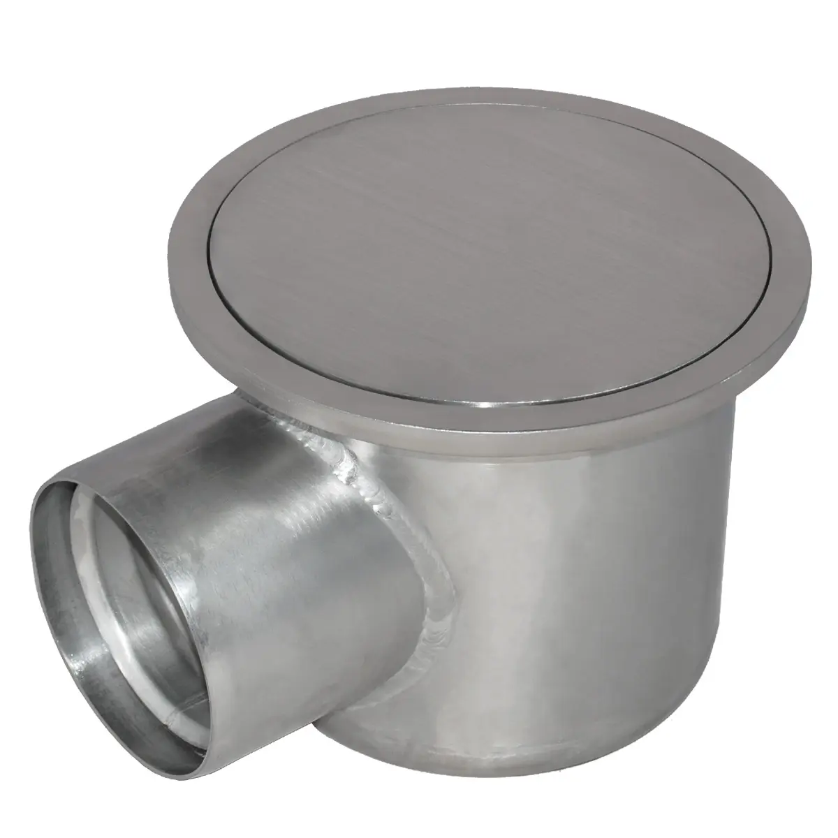 Waterdichte punt drainage met zijuitlaat
