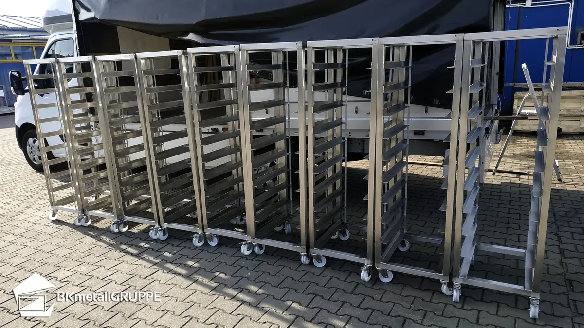 Roestvrijstalen transportwagens