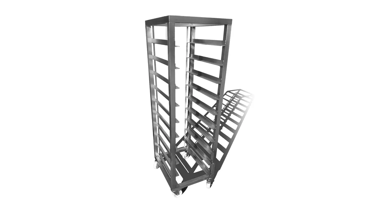 Roestvrijstalen transportwagen