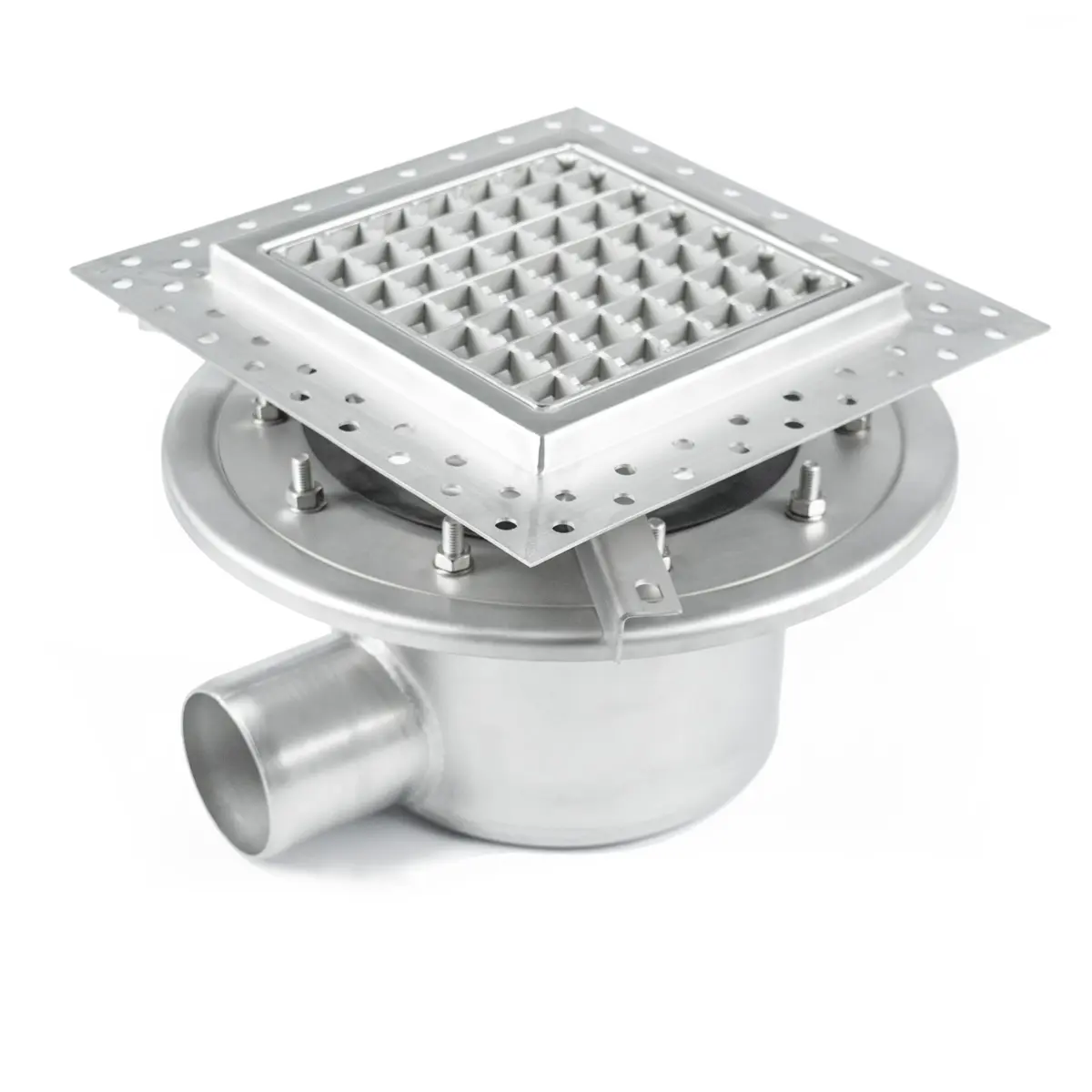 Tweeledige vloerinlaat BK_KRB 250x250mm met antislip deksel