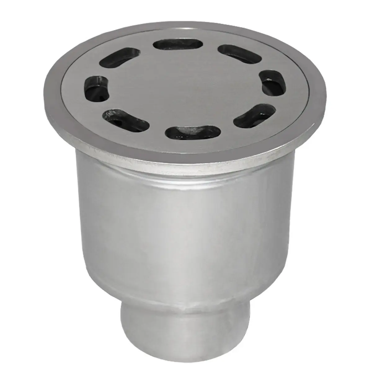 Verticale ronde afvoer met geperforeerde plaatdeksel