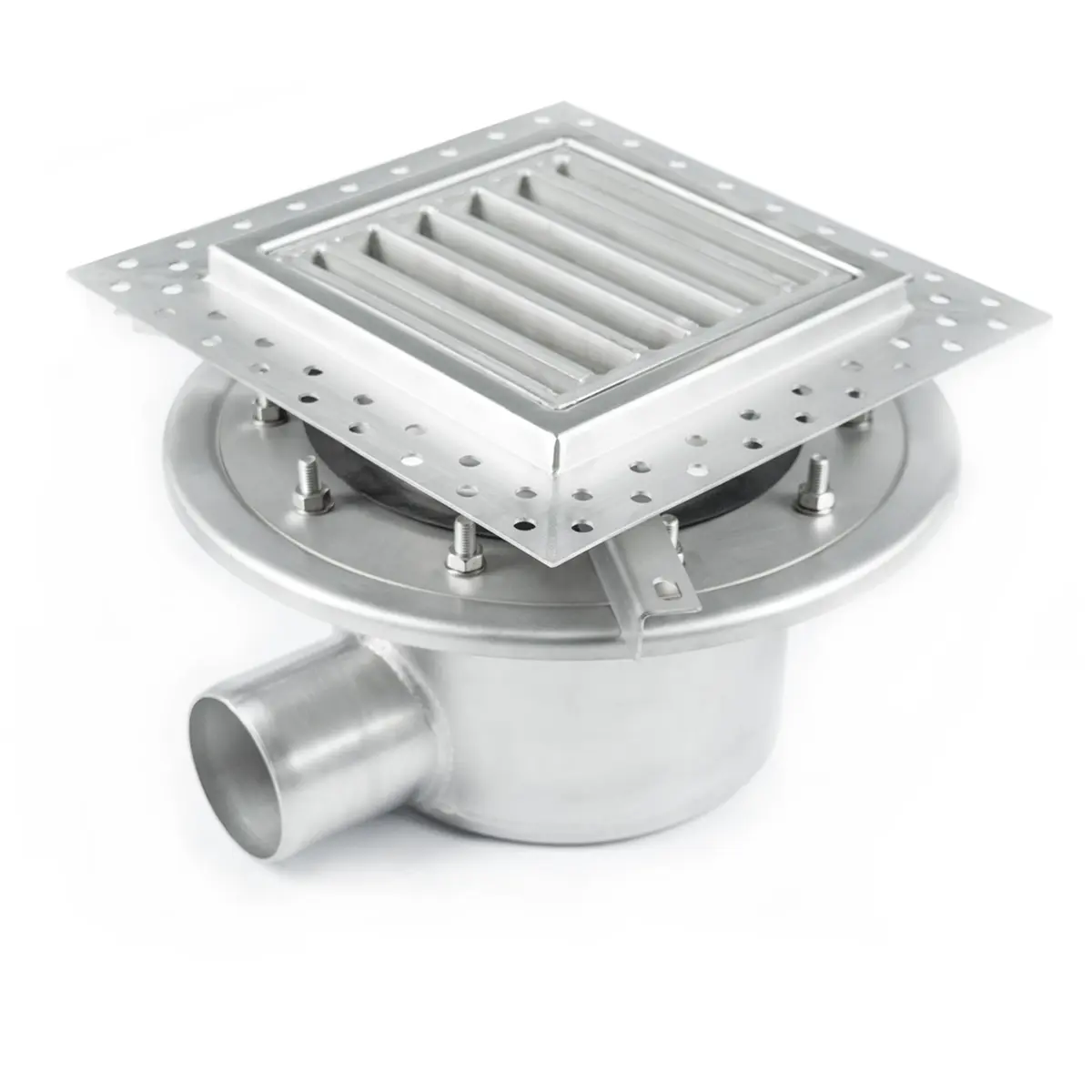 Tweedelige zij-inlaat met ladderrooster