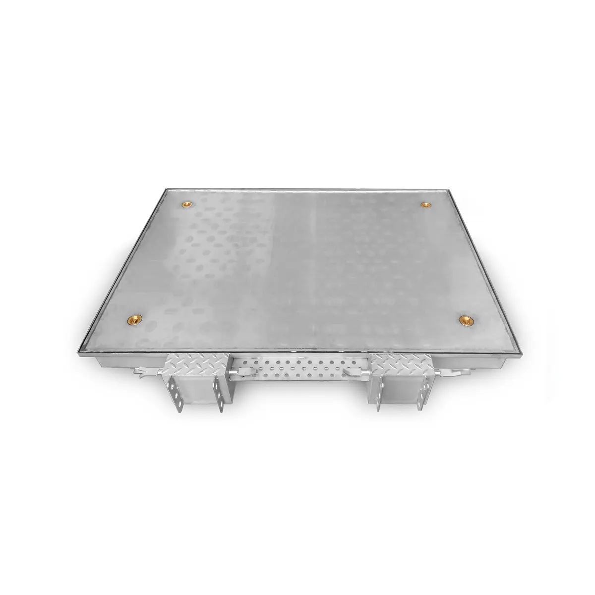 Roestvrijstalen inspectieluik, professioneel, voor vulling met hars of asfalt