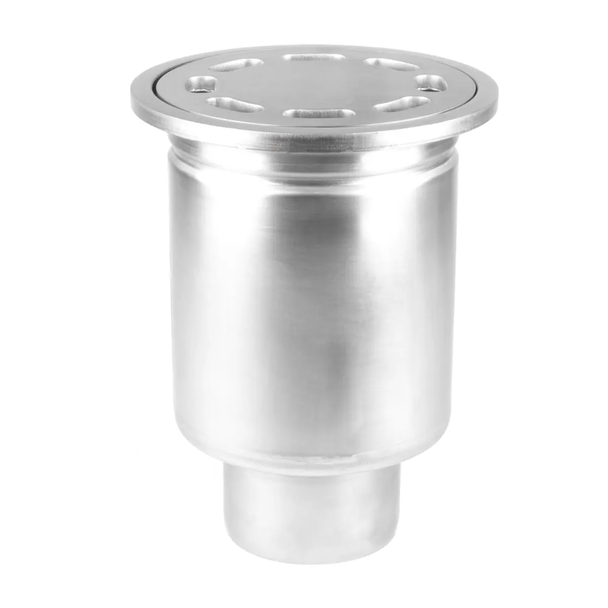 Verticale ronde inlaat met geperforeerde plaatdeksel