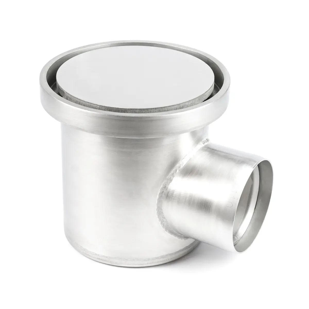 Ronde zij-inlaat met plaatdeksel