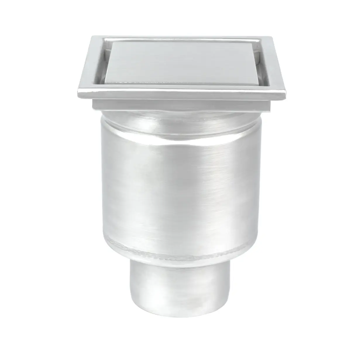 Verticale vierkante afvoer met plaatdeksel