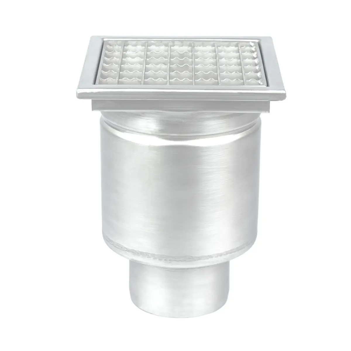 Wpust pionowy kwadratowy z pokrywa kratową